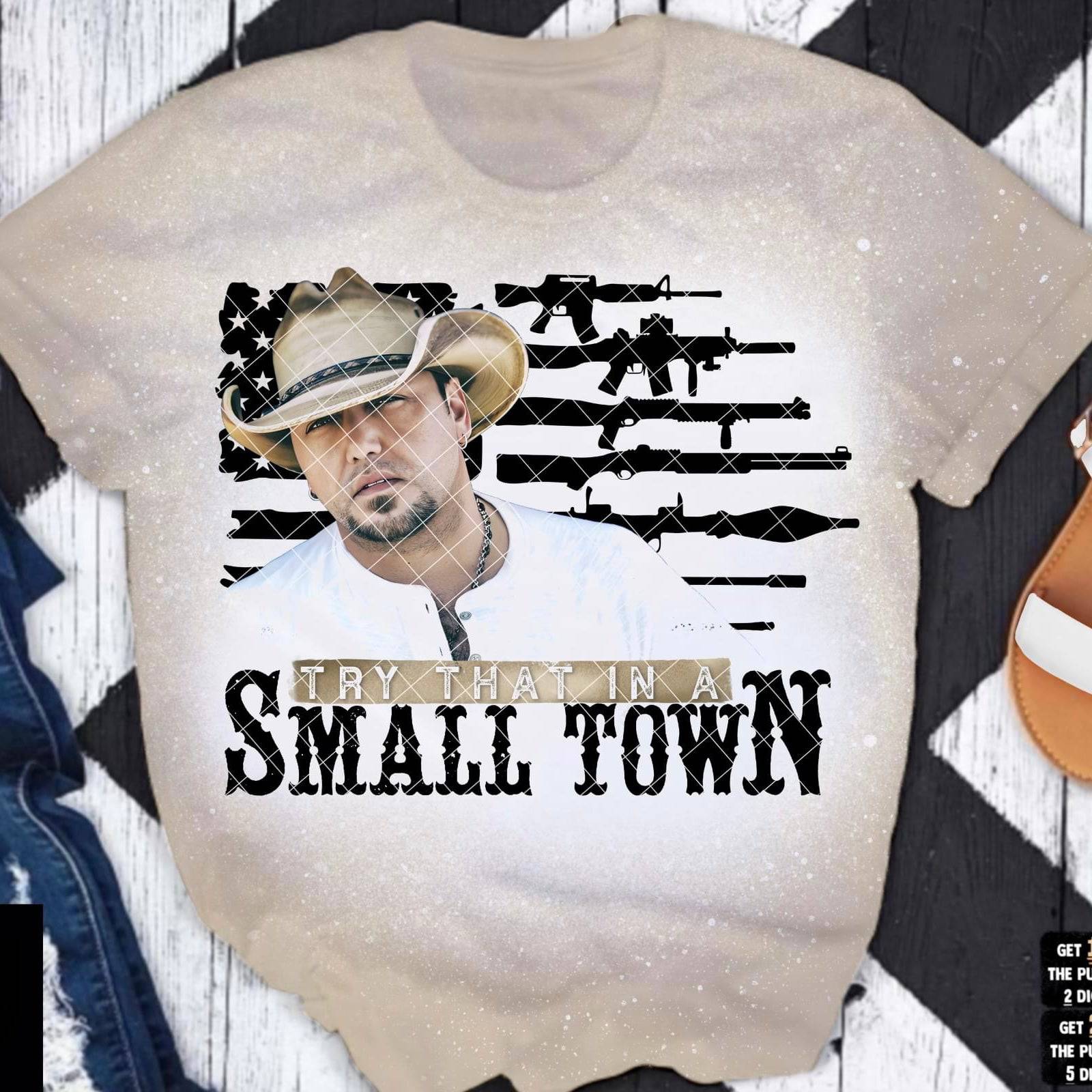 Small Town Black - Ready to Press DTF Transfer Full Color - Pro Blanks
