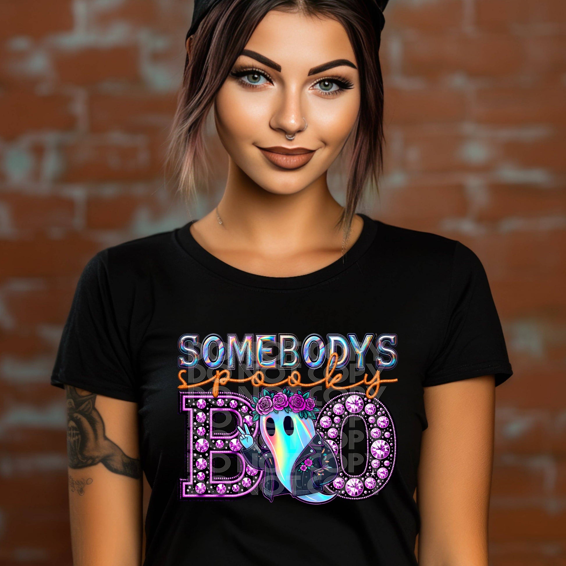 Somebody's Spooky Boo #3807 - Ready to Press DTF Transfer Full Color - Pro Blanks