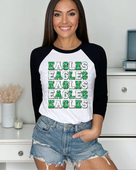 Stacked Eagles - Ready to Press DTF Transfer Full Color - Pro Blanks