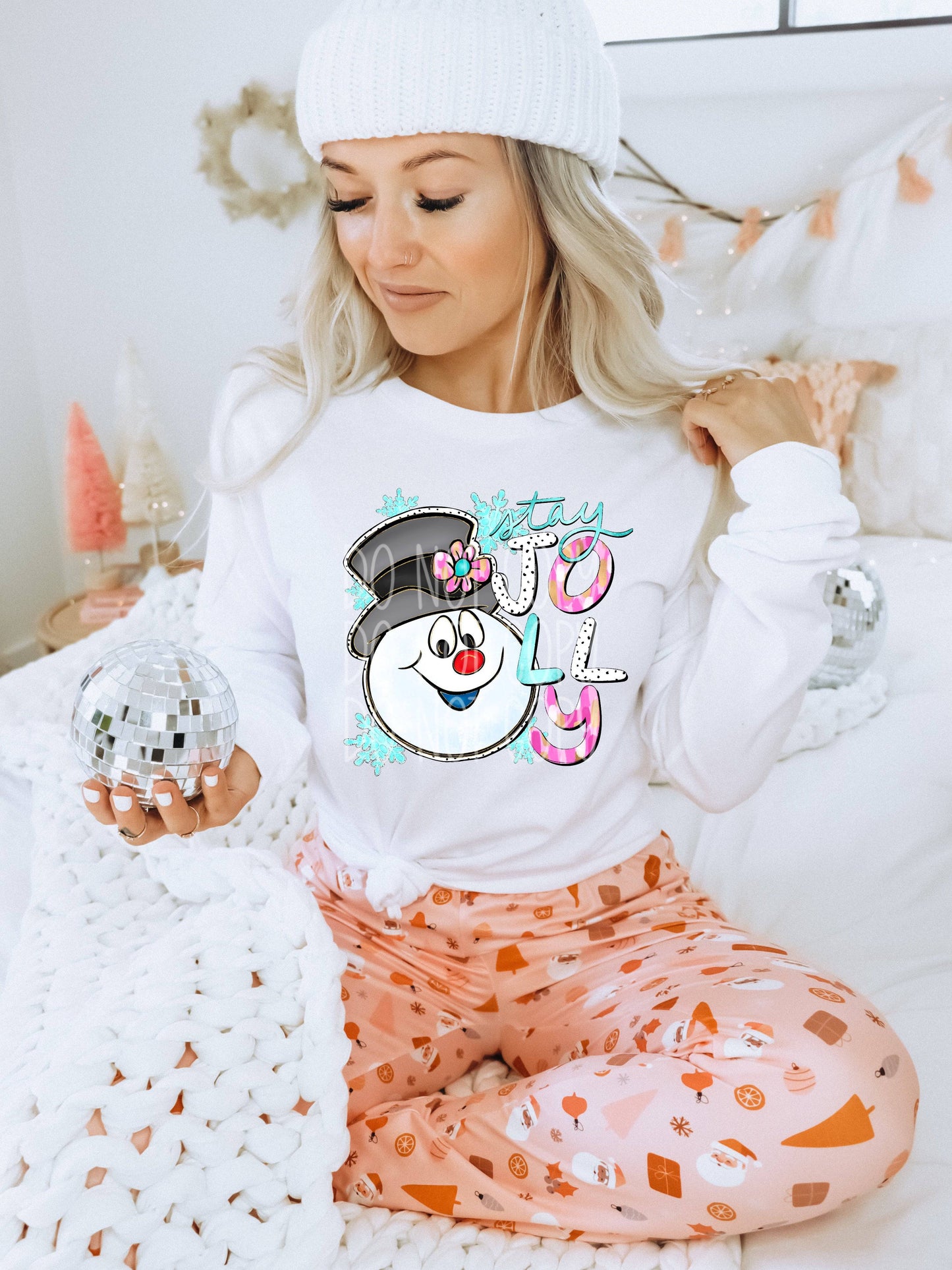 Stay Jolly #3854 - Ready to Press DTF Transfer Full Color - Pro Blanks