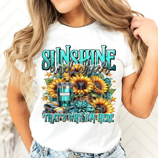 Sunshine And Cheer #1909 - Ready to Press DTF Transfer Full Color - Pro Blanks