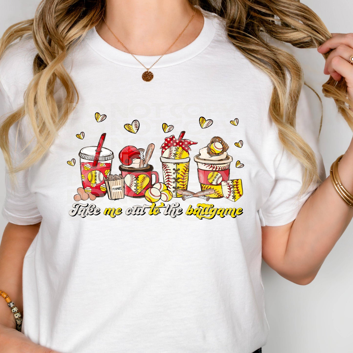 Take Me Out Softball #3083 - Ready to Press DTF Transfer Full Color - Pro Blanks