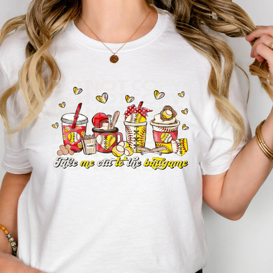 Take Me Out Softball #3083 - Ready to Press DTF Transfer Full Color - Pro Blanks