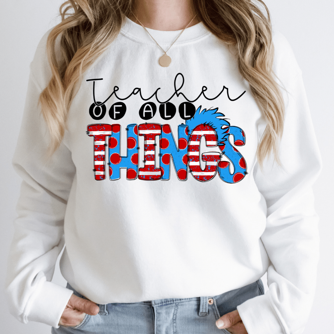 Teacher Of All The Things Ready To Press DTF Transfer Full Color Pro Teacher of all the things ready to press dtf transfer full color pro