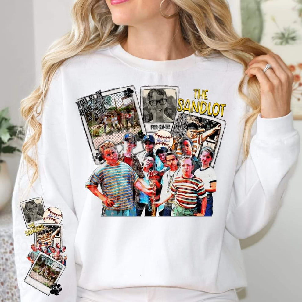 The Sandlot SLEEVE ONLY #1532 - Ready to Press DTF Transfer Full Color ...