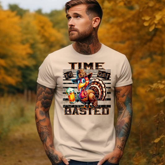 Time To Get Basted #3759 - Ready to Press DTF Transfer Full Color - Pro Blanks