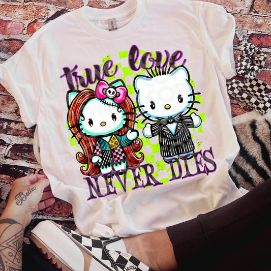 True Love Never Dies #3421 - Ready to Press DTF Transfer Full Color - Pro Blanks