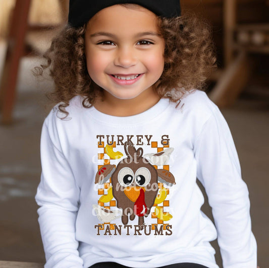 Turkey & Tantrums #1055 - Ready to Press DTF Transfer Full Color - Pro Blanks