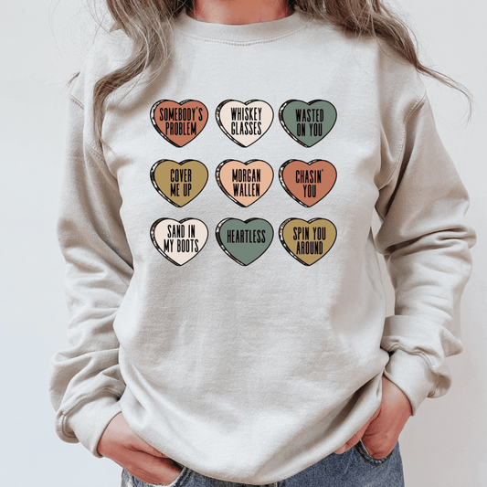 Wallen Hearts - Ready to Press DTF Transfer Full Color - Pro Blanks