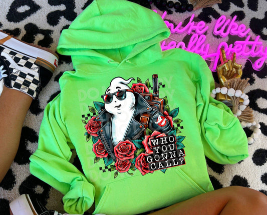 Who You Gonna Call #3755 - Ready to Press DTF Transfer Full Color - Pro Blanks