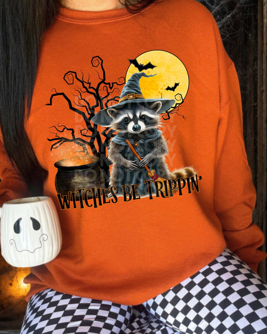 Witches Be Trippin #3669 - Ready to Press DTF Transfer Full Color - Pro Blanks