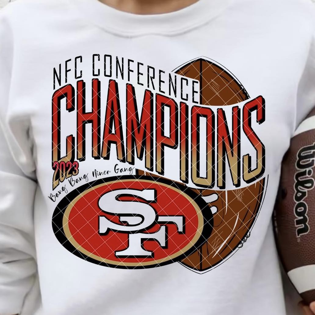 49ers Champs #1594  - Ready to Press DTF Transfer Full Color