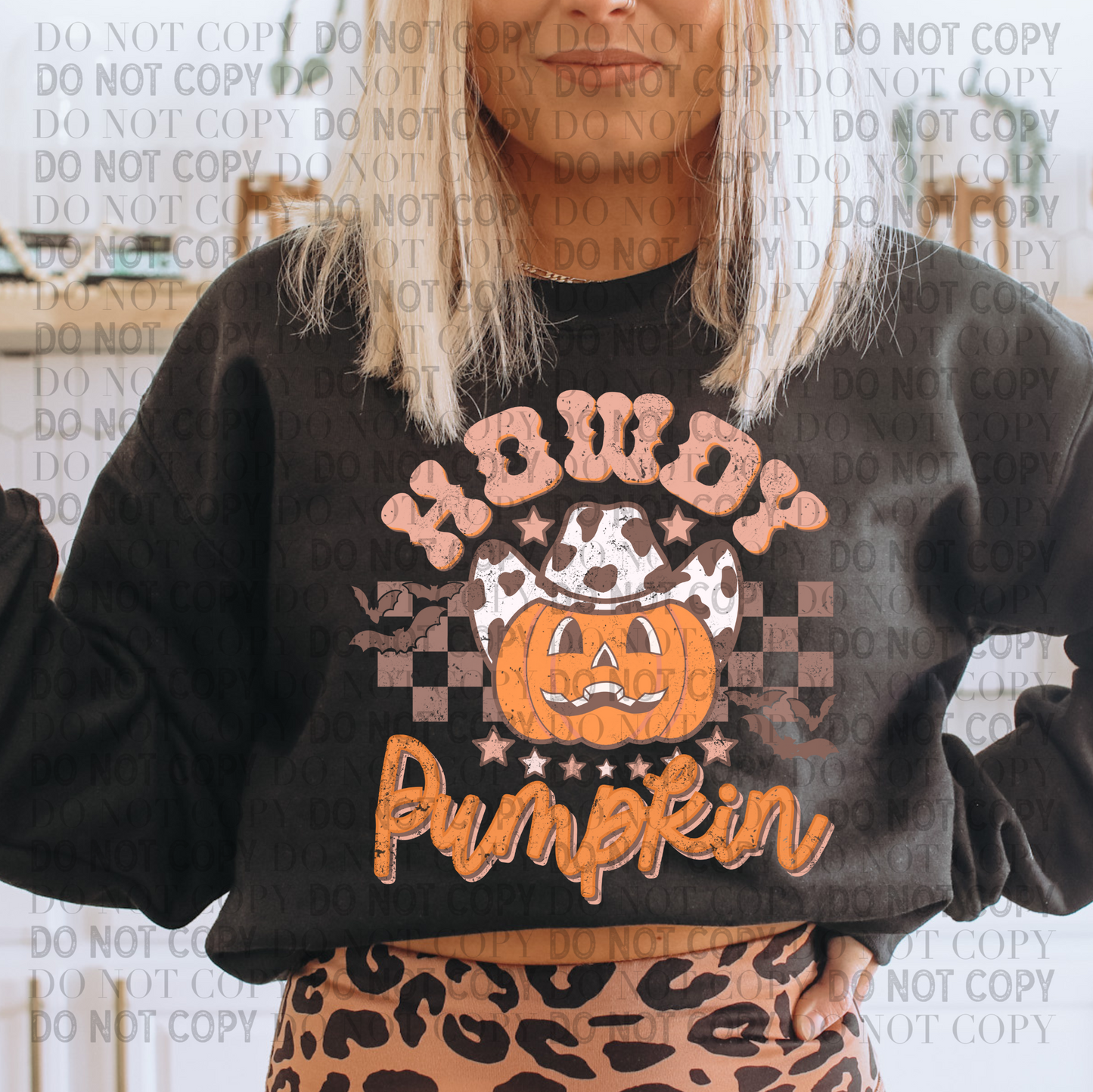 Howdy Pumpkin - Ready to Press DTF Transfer Full Color