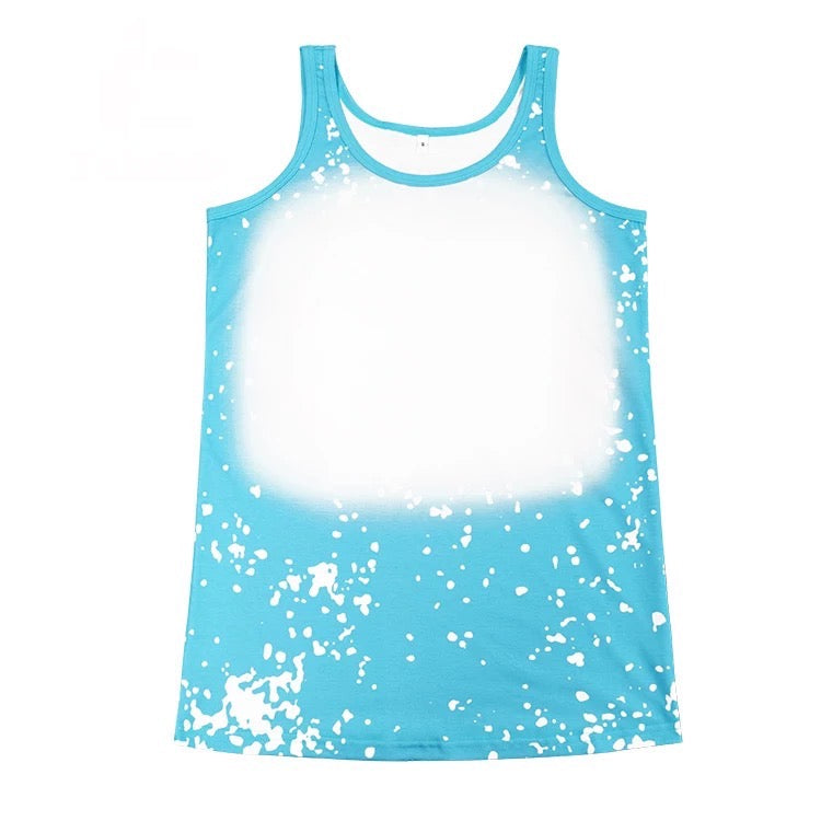 *SALE*  RTS- TANK TOP - ADULT - Faux Bleached 100% Polyester - Pro Blanks