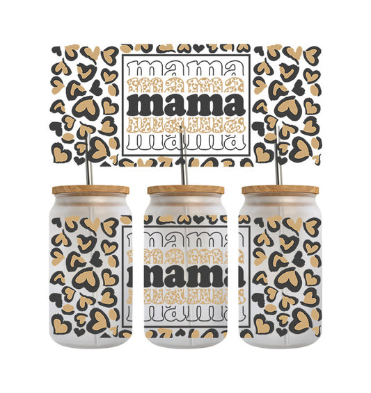 Mama Leopard - UV DTF Wrap 16 oz