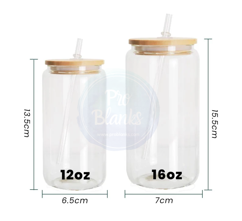 RTS - Clear Sublimation Tumbler with Bamboo Lid