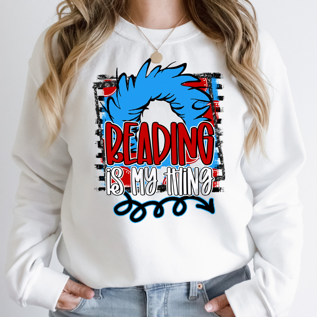 Reading Is my Thing- Ready to Press DTF Transfer Full Color