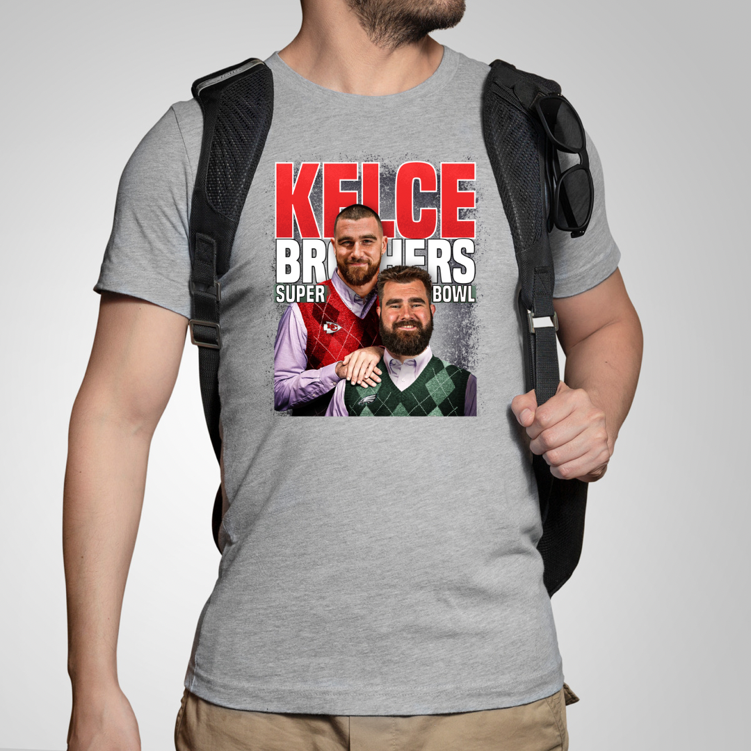 Kelce Bros- Ready to Press DTF Transfer Full Color - Pro Blanks